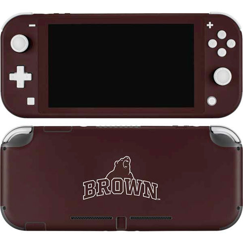 Brown University Outlined Nintendo Switch Lite Skin
